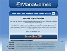 Tablet Screenshot of managames.com