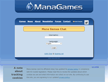 Tablet Screenshot of chat.managames.com
